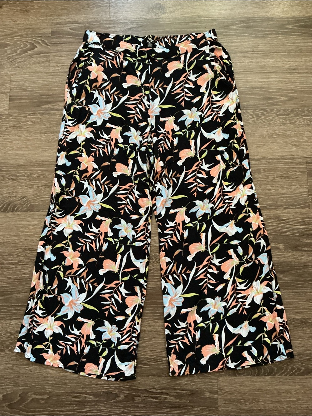 Roxy Floral Wide-Leg Pants